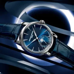 Frederique Constant Lederarmband-Manufacture Classic Moonphase Date - FC-716N3H6