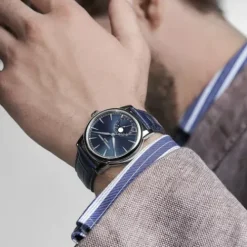 Frederique Constant Lederarmband-Manufacture Classic Moonphase Date - FC-716N3H6