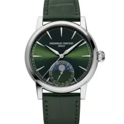 Frederique Constant Lederarmband-Manufacture Classic Moonphase Date - FC-716GR3H6