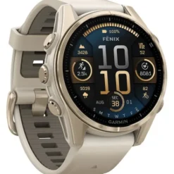 Garmin Silikonarmband-Fenix 8 Amoled Sapphire Soft Gold Fog Gray (43 mm) - 010-02903-11