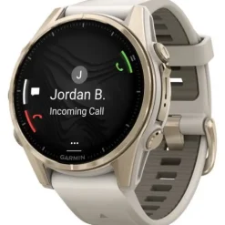 Garmin Silikonarmband-Fenix 8 Amoled Sapphire Soft Gold Fog Gray (43 mm) - 010-02903-11