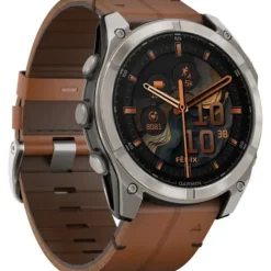 Garmin Lederarmband-Fenix 8 Amoled Sapphire Titanium (51 mm) - 010-02905-40