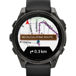 Garmin Silikonarmband-Fenix 8 Amoled Sapphire Carbon Black (47 mm) - 010-02904-21