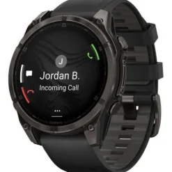 Garmin Silikonarmband-Fenix 8 Amoled Sapphire Carbon Black (47 mm) - 010-02904-21