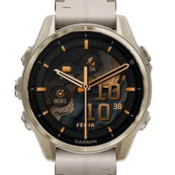 Garmin Lederarmband-Fenix 8 Amoled Sapphire Soft Gold (43 mm) - 010-02903-40