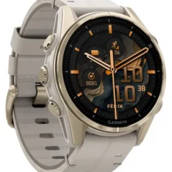 Garmin Lederarmband-Fenix 8 Amoled Sapphire Soft Gold (43 mm) - 010-02903-40