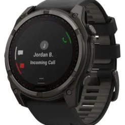 Garmin Silikonarmband-Fenix 8 Solar Sapphire Carbon (51 mm) - 010-02907-11