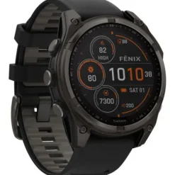 Garmin Silikonarmband-Fenix 8 Solar Sapphire Carbon (47 mm) - 010-02906-11