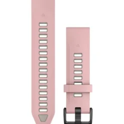 Garmin Uhrenarmbänder-QuickFit 20 Dust Rose Fog Gray Silicone Band - 010-13391-05