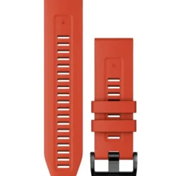 Garmin Uhrenarmbänder-QuickFit 26 Flame Red Silicone Band - 010-13117-04