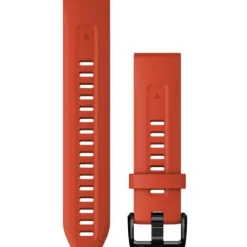 Garmin Uhrenarmbänder-QuickFit 20 Flame Red Silicone Band - 010-13102-02