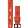 Garmin Uhrenarmbänder-QuickFit 22 Flame Red Silicone Band - 010-13111-04