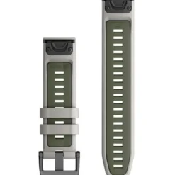 Garmin Uhrenarmbänder-QuickFit 22 Fog Gray Moss Silicone Band - 010-13280-08