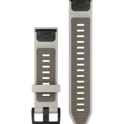 Garmin Uhrenarmbänder-QuickFit 20 Fog Gray Dark Sandstone Silicone Band - 010-13391-06
