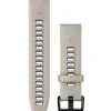 Garmin Uhrenarmbänder-QuickFit 20 Light Sand Deep Orchid Silicone Band - 010-13279-05