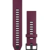 Garmin Uhrenarmbänder-QuickFit 20 Merlot Graphite Silicone Band - 010-13391-04