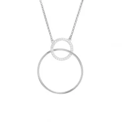 Gexist Halsketten-Verschlungener Ring Halskette - N 1435