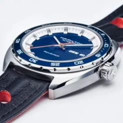 Hamilton Lederarmband-American Classic Pan Europ Day Date Auto - H35405741