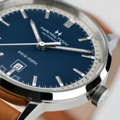 Hamilton Lederarmband-Intra-Matic Auto - H38425540