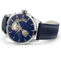 Hamilton Lederarmband-Jazzmaster Open Heart Auto - H32705640