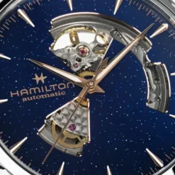 Hamilton Lederarmband-Jazzmaster Open Heart Auto - H32705640