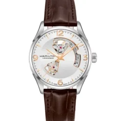 Hamilton Lederarmband-Jazzmaster Open Heart Auto - H32705551