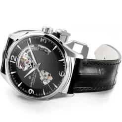 Hamilton Lederarmband-Jazzmaster Open Heart Auto - H32705731