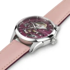 Hamilton Lederarmband-Jazzmaster Skeleton Lady Auto - H32265801