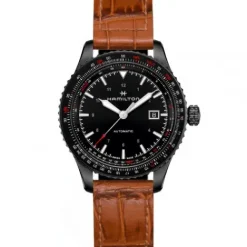 Hamilton Lederarmband-Khaki Aviation Converter Auto - H76625530