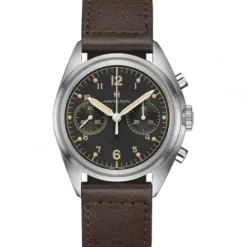 Hamilton Lederarmband-Khaki Aviation Pilot Pioneer Mechanical Chrono - H76409530