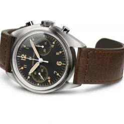 Hamilton Lederarmband-Khaki Aviation Pilot Pioneer Mechanical Chrono - H76409530