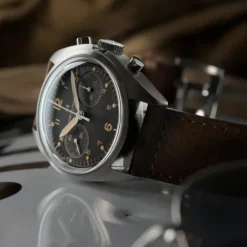 Hamilton Lederarmband-Khaki Aviation Pilot Pioneer Mechanical Chrono - H76409530