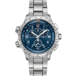 Hamilton Metallarmband-Khaki Aviation X-Wind GMT - H77922141