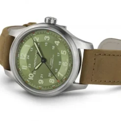Hamilton Lederarmband-Khaki Field Titanium Auto - H70545560