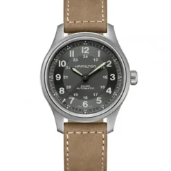 Hamilton Lederarmband-Khaki Field Titanium Auto - H70545550