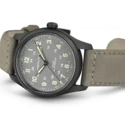 Hamilton Lederarmband-Khaki Field Titanium Auto - H70215880