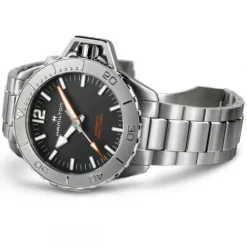 Hamilton Metallarmband-Khaki Navy Frogman Auto - H77815130