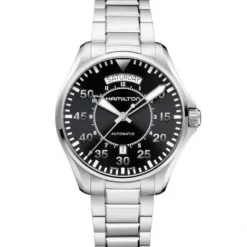 Hamilton Metallarmband-Khaki Pilot Day Date - H64615135