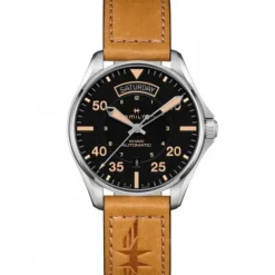 Hamilton Lederarmband-Khaki Pilot Day Date Auto - H64645531