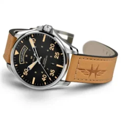 Hamilton Lederarmband-Khaki Pilot Day Date Auto - H64645531