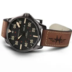 Hamilton Lederarmband-Khaki Pilot Day Date Auto - H64705531
