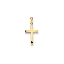 Helen Kirchhofer Gold Classics (Kette mit) Kreuz-HK Gold Classics Anhänger Gelbgold 375/9k Kreuz