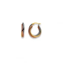 Helen Kirchhofer Gold Classics Ohrringe-HK Gold Classics Creolen Tricolor 750/18k - 1664.04085/2000