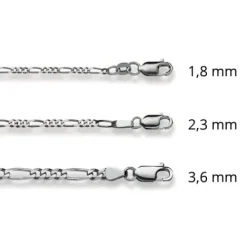 Helen Kirchhofer Gold Classics Halsketten-HK Gold Classics Figarokette Weissgold 750/18k