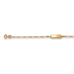 Helen Kirchhofer Gold Classics Armbänder-HK Gold Classics ID Armband Gelbgold 375/9k Figaro