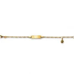 Helen Kirchhofer Gold Classics Armbänder-HK Gold Classics ID Armband Gelbgold 750/18k Glückskäfer Figaro