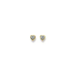 Helen Kirchhofer Gold Classics (Kette mit) Herz-HK Gold Classics Ohrstecker Gelbgold 750/18k Herz Zirkonia
