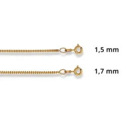 Helen Kirchhofer Gold Classics Halsketten-HK Gold Classics Panzerkette Geschliffen Gelbgold 375/9k - 4140.03045/4002