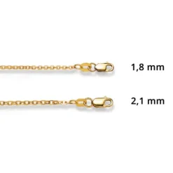 Helen Kirchhofer Gold Classics Halsketten-HK Gold Classics Spiegelankerkette Gelbgold 750/18k