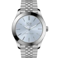 Ice-Watch Metallarmband-Ice Steel Solar Silver Light Blue - 023789